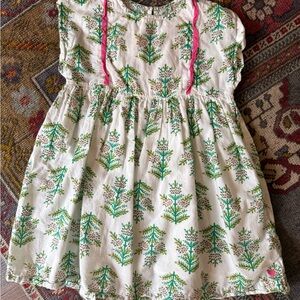 Pink Chicken Green and Pink Floral Dress